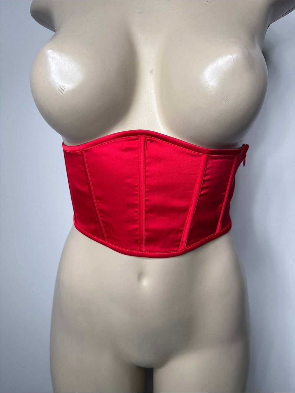 Oh Polly Red Strapless Waist Corset Bandeau